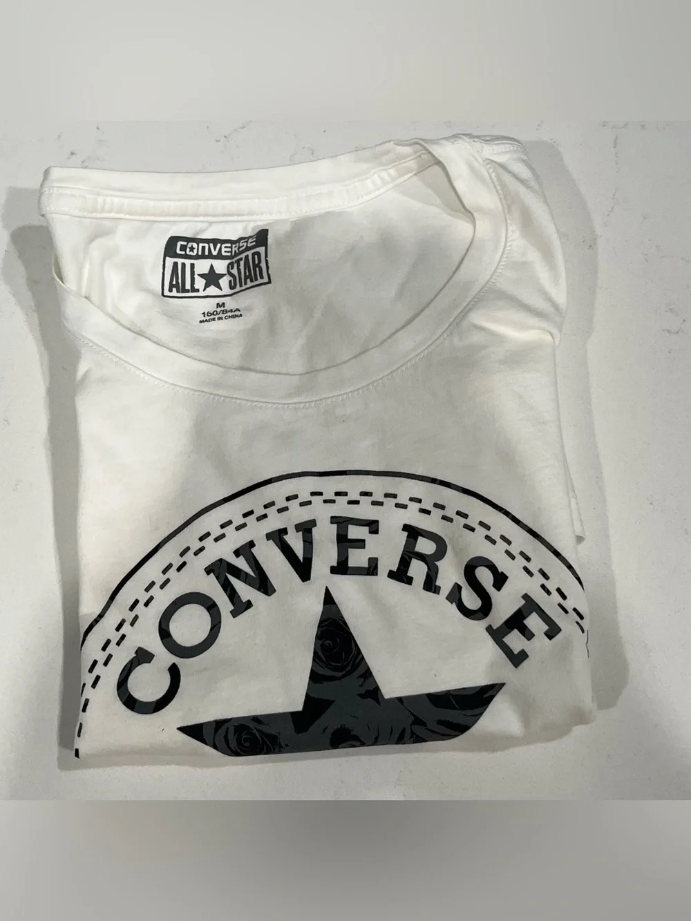 Converse White Kids All Star Logo Short Sleeve Tee